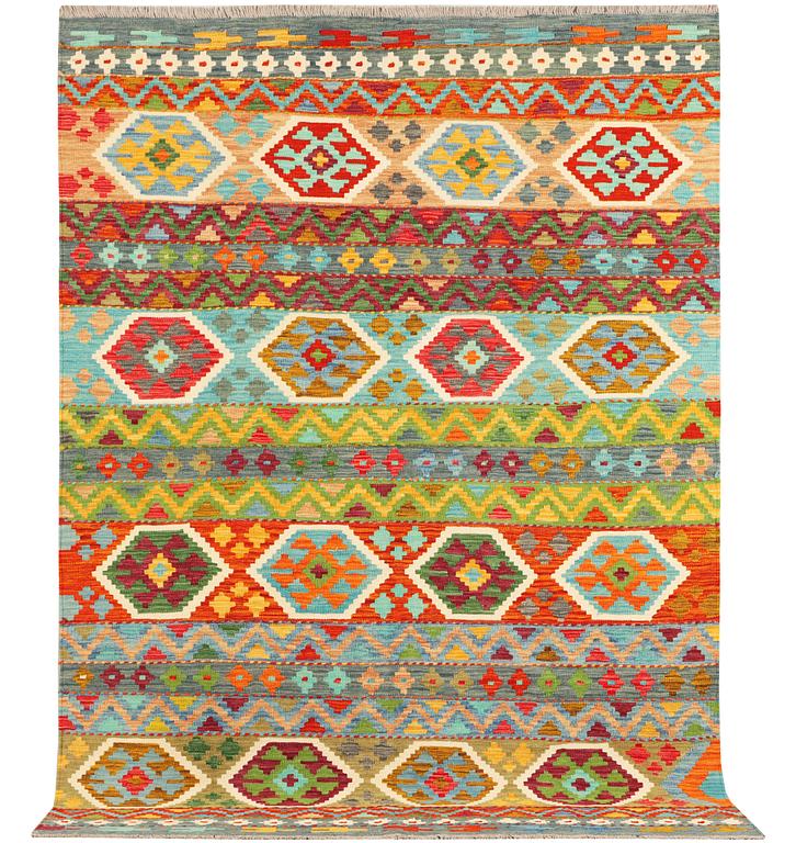 Matta, Afghansk Kelim, ca 243 x 170 cm.