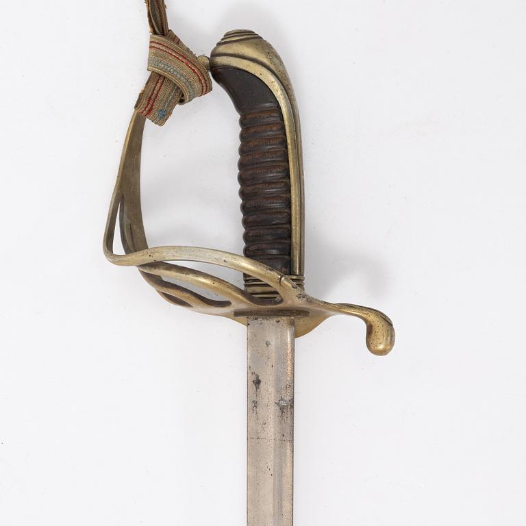 A 19th Century sabre with scabbard.