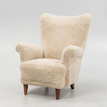 A Swedish Modern armchair, mid 20th Century.
