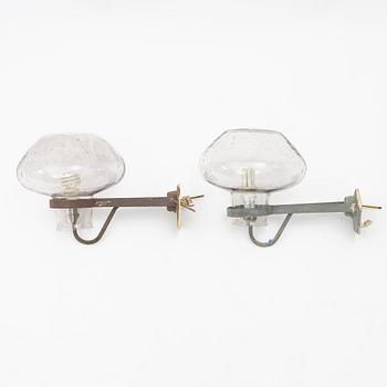 Wall lamps, a pair, Swedish Modern, ASEA, mid-20th century.