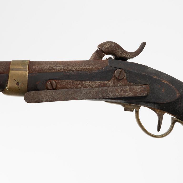 Percussion lock pistol, Swedish, 1845 Navy pattern.
