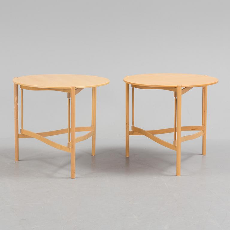 SOFFBORD, ett par, "Tema", design Hans Johansson 1987, Karl Andersson och Söner, Huskvarna.