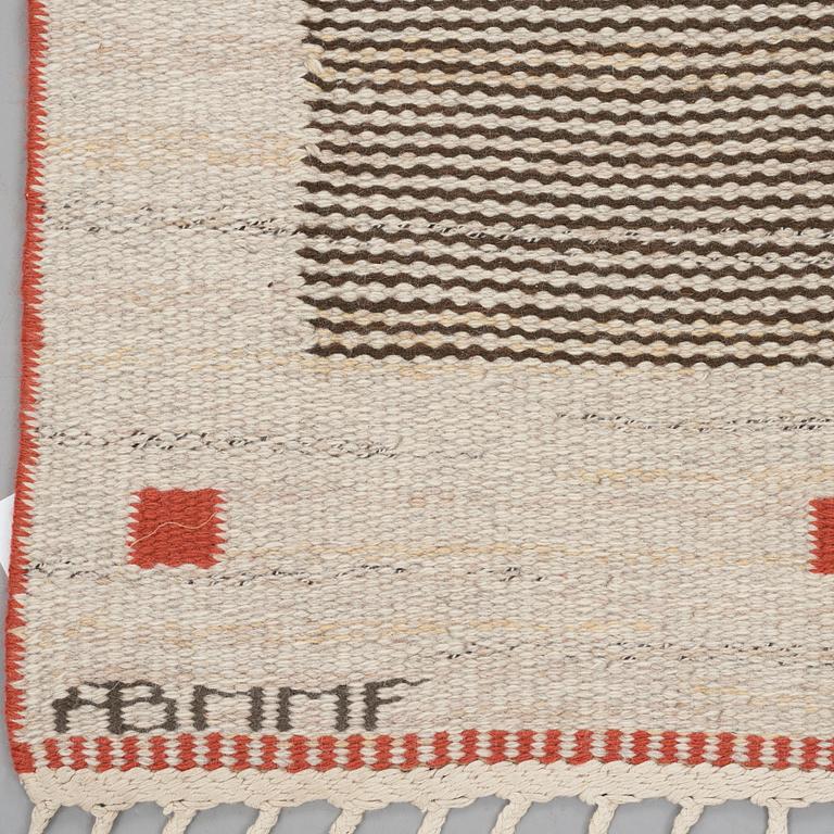 Märta Måås-Fjetterström, A carpet, "Korgmattan", flat weave, ca 227-229,5 x 152,5-157 cm, signed AB MMF.