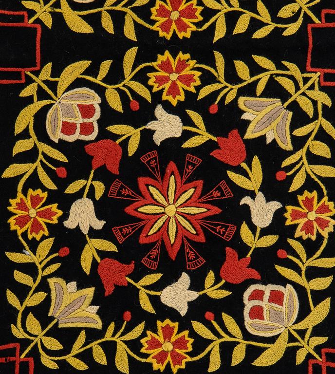 Sled cushion (Sledge cushion) probably Skåne, early 20th century, approx. 95x50 cm.