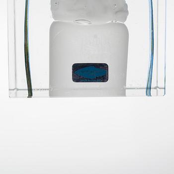 Oiva Toikka, a glass Jubilee Cube, signed and numbered Oiva Toikka Nuutajärvi Notsjö, 58/500 NIB.