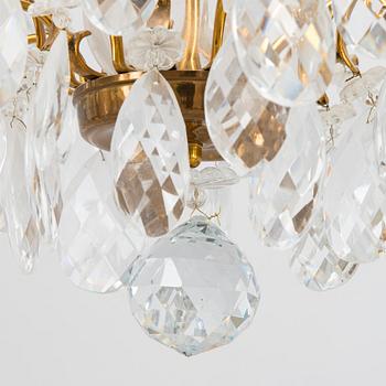 A baroque style chandelier, second half of the 20th century.