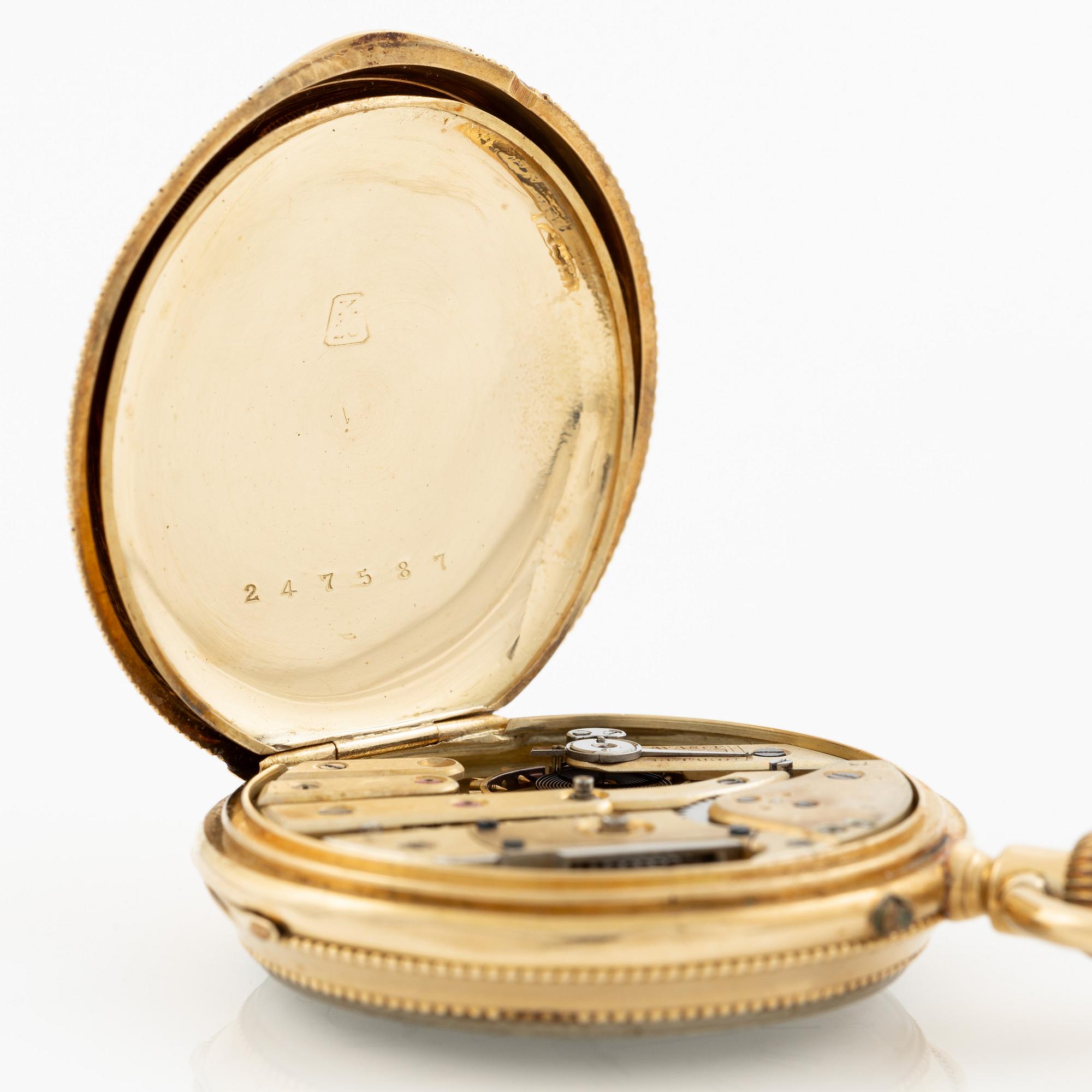 Pocket watch, 39 mm.