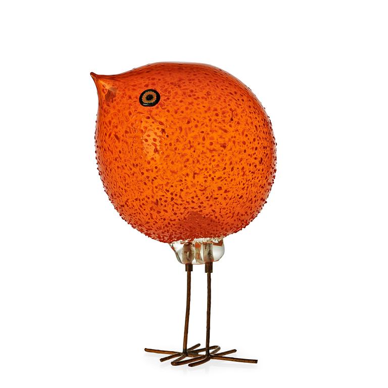 A Peter Pelzl 'Pulcino' glass bird, Vistosi, Italy 1960's.