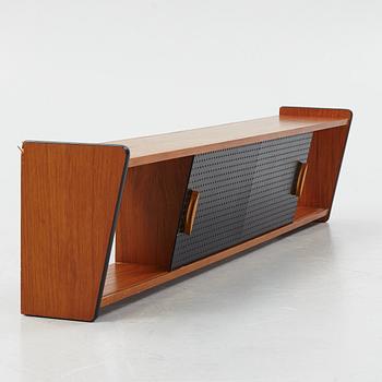 A teak-veneered bookcase, 1960's.