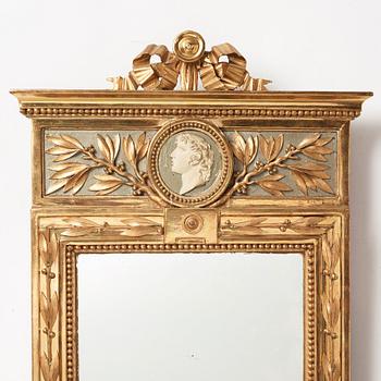 A Gustavian mirror by Pehr Ljung 1786 (1743-1819).