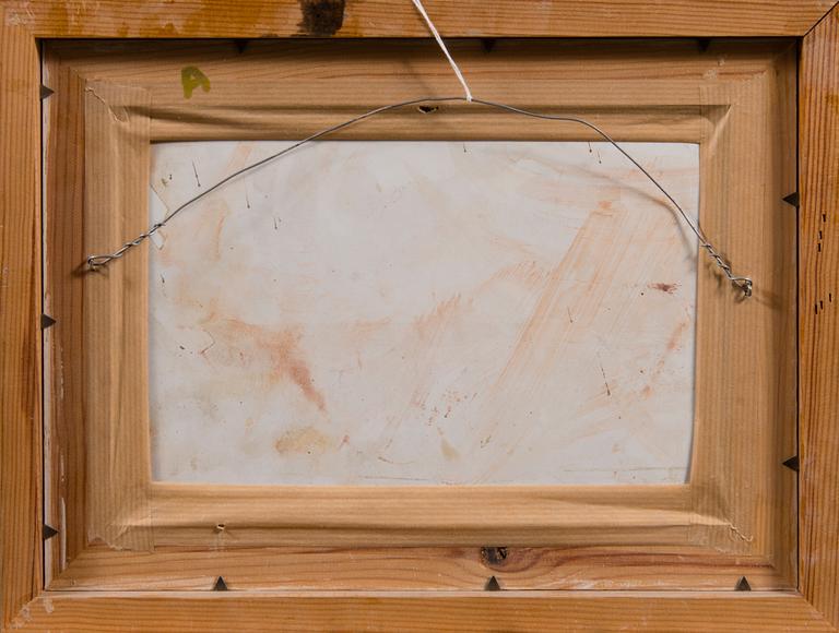 GEORGES VON SWETLIK, munaöljytempera kankaalle, signeerattu.