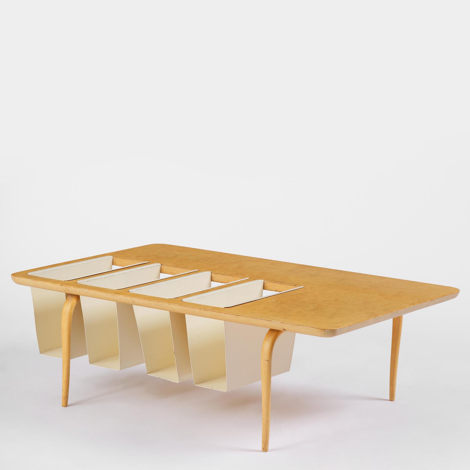 Bruno Mathsson, a magazine table, Firma Karl Mathsson, Värnamo, 1964.