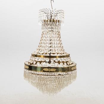 An empire style chandelier around 1900.