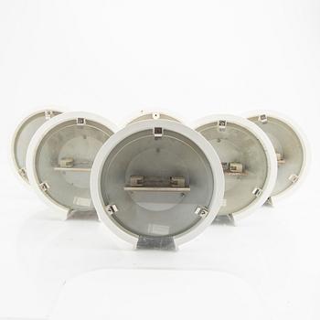 A set of five danish Lyskaer wall scones alter part of the 20th century.