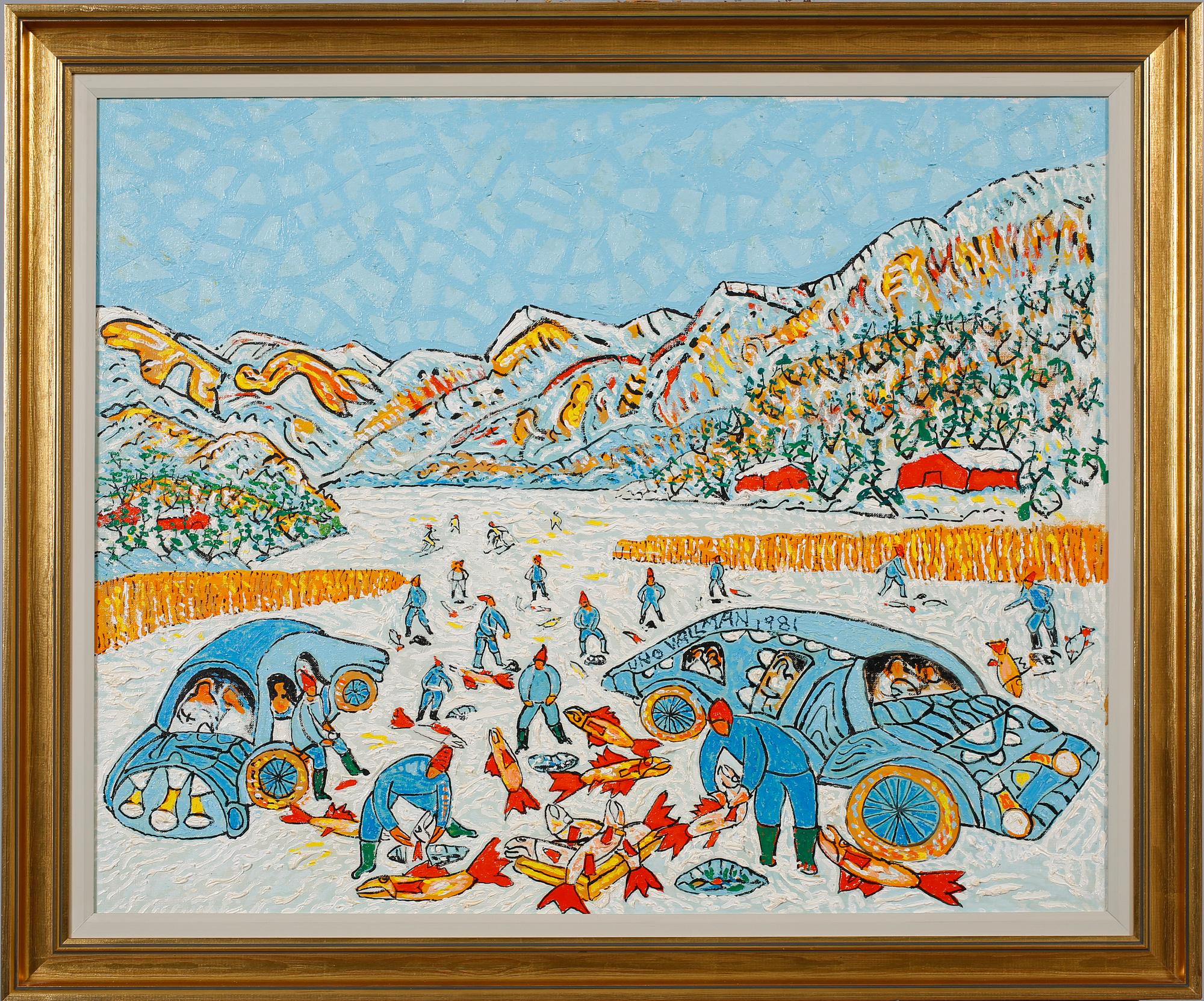 UNO VALLMAN, olja på duk, signerad och daterad 1981.