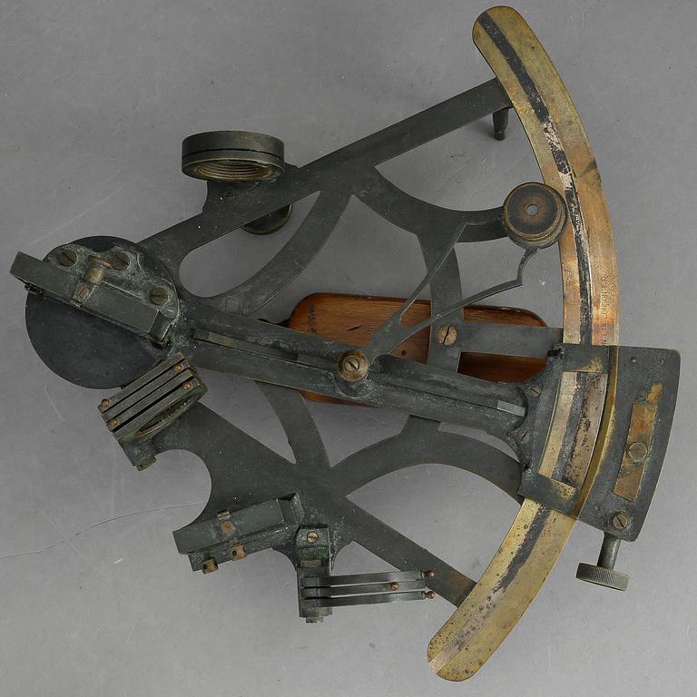SEXTANT i SCHATULL, Reynolds & son Ltd, London, omkring 1900.