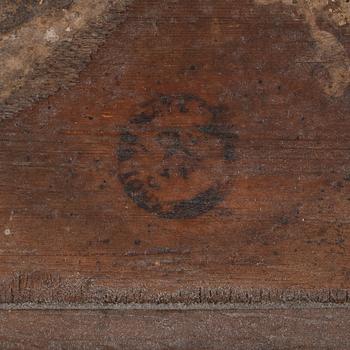 SPEGELLAMPETTER, för två ljus, ett par. Stockholmsarbeten, 1700-talets andra hälft. Rokoko.