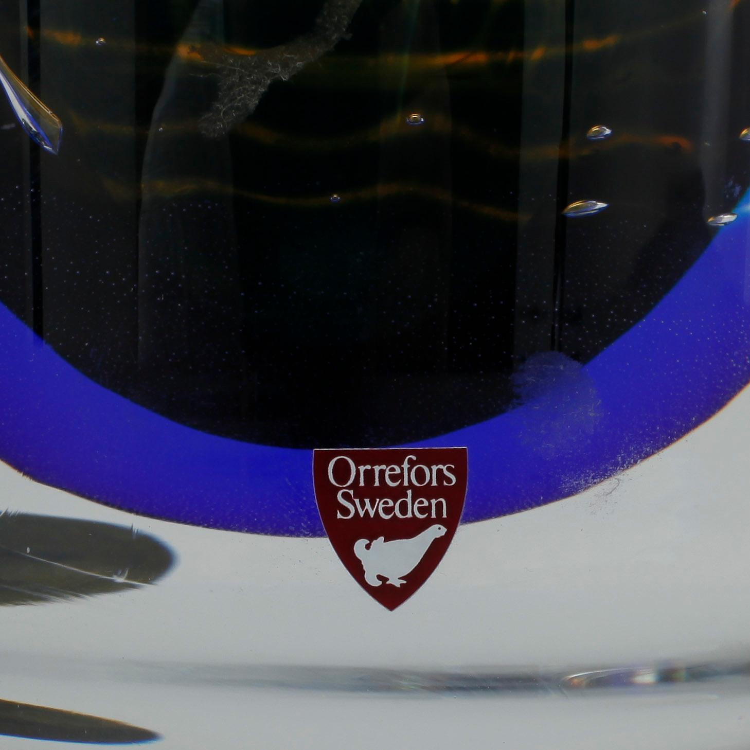 VAS, glas, "Gondoliären", Edvin Öhrström, Orrefors Gallery,  signerad och nurerad.