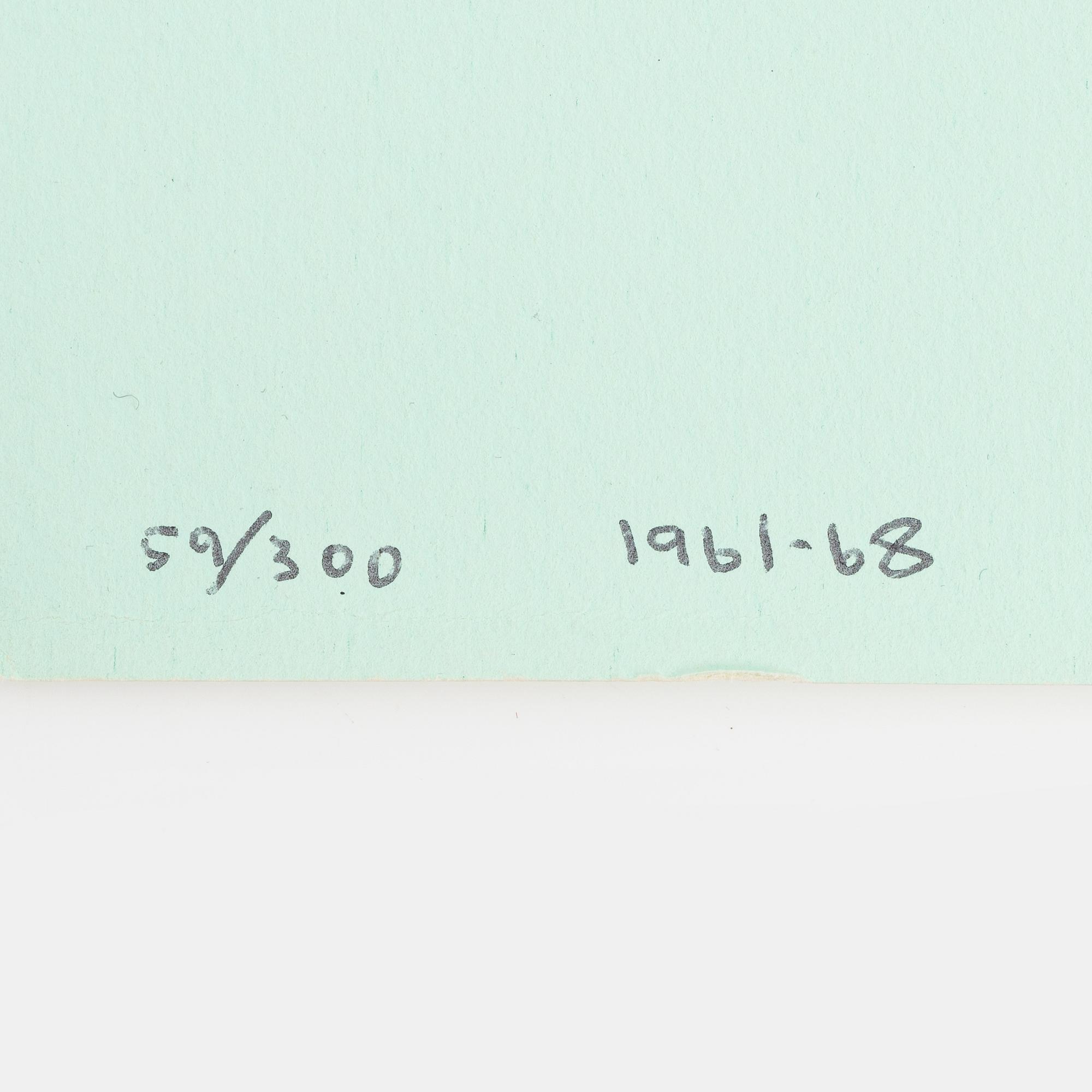 Olle Bærtling, silkscreen in colours, 1961-68, signed 59/300.