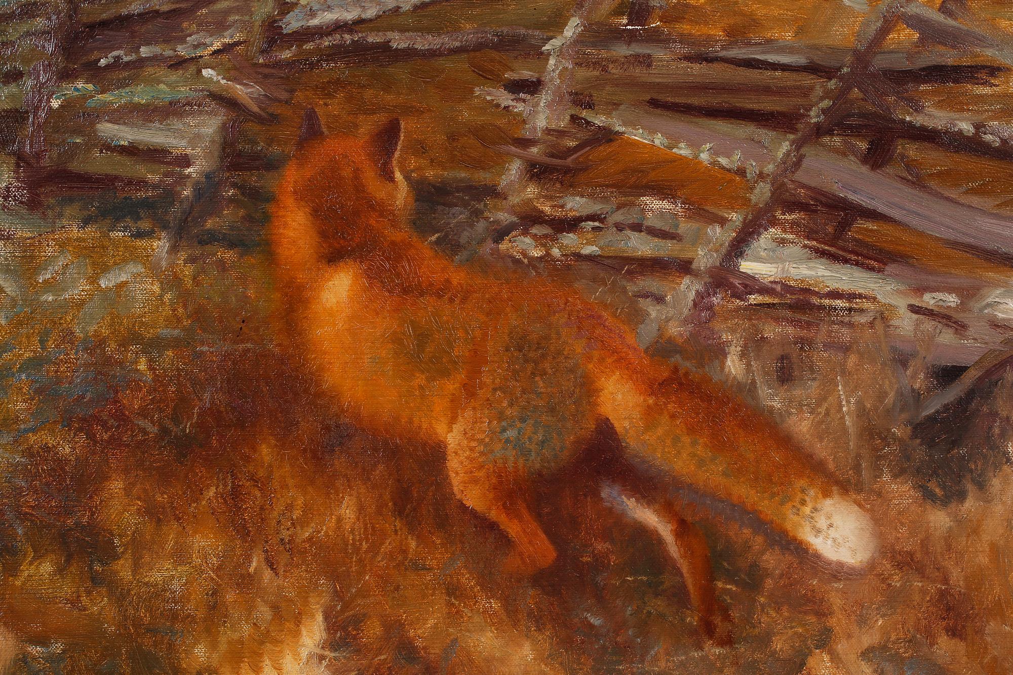 BRUNO LILJEFORS, oil on canvas, signed and dated 1912.