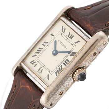 Cartier, Tank Louis, “Swiss Dial”, wristwatch, 20.5 x 20 (28) mm.