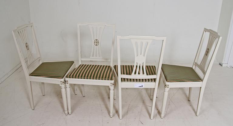 MATGRUPP, 5 delar. Gustaviansk stil, 1900-talets andra hälft.