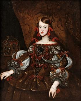 374. Diego Velasquez Follower of, "Margarita Teresa of Spain" (1651-1673).