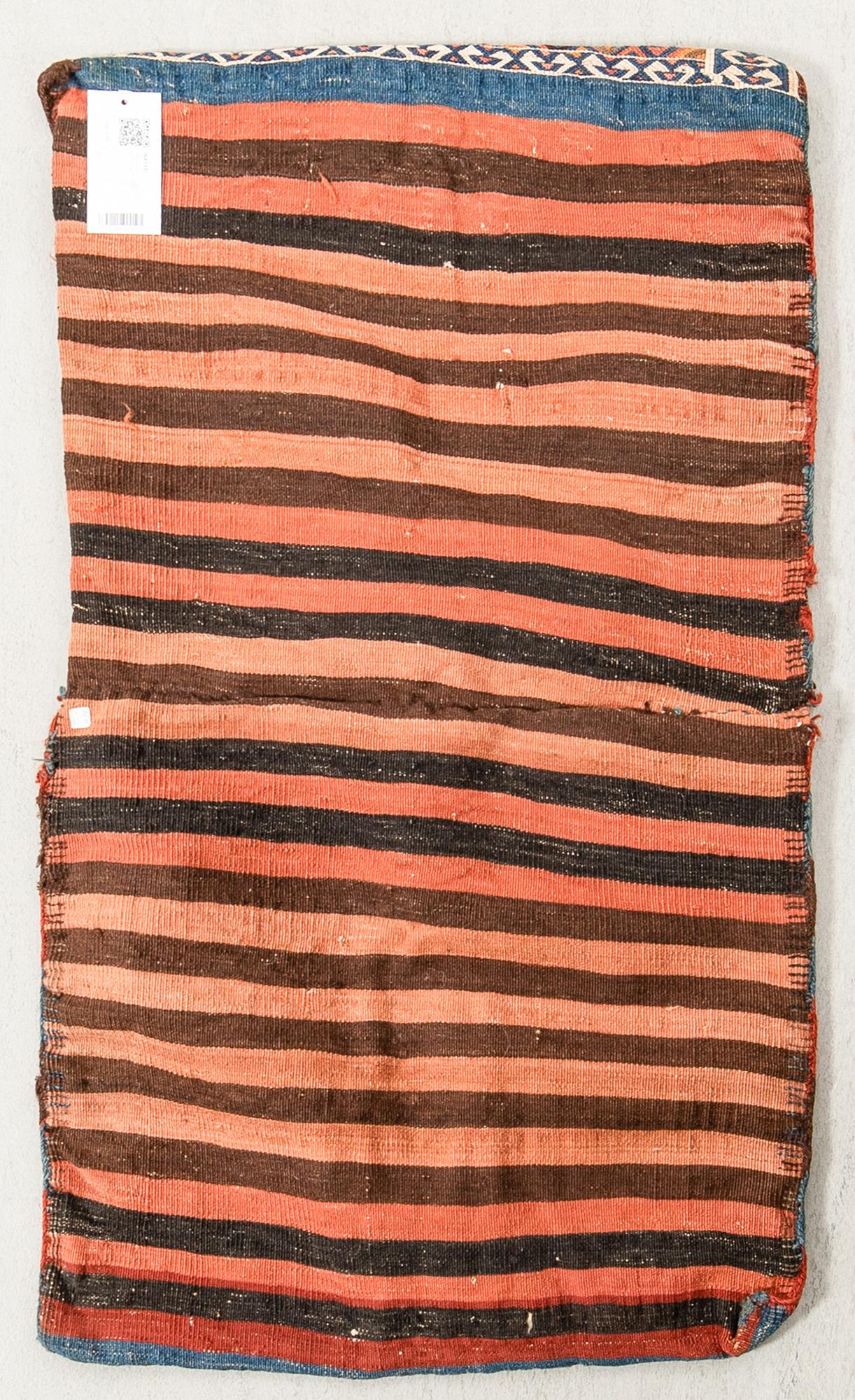 Sadelväska Khoy/Azerbaijan Khorjin antik ca 96x55 cm.