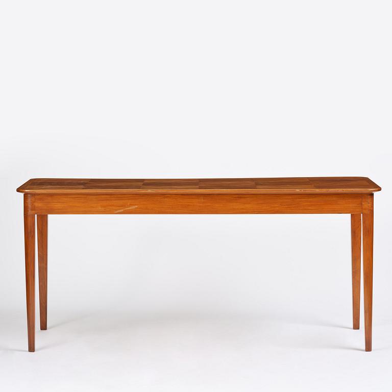 Oscar Nilsson, a mahogany desk, cabinetmaker Allan Lindgren, Stockholm, 1938.