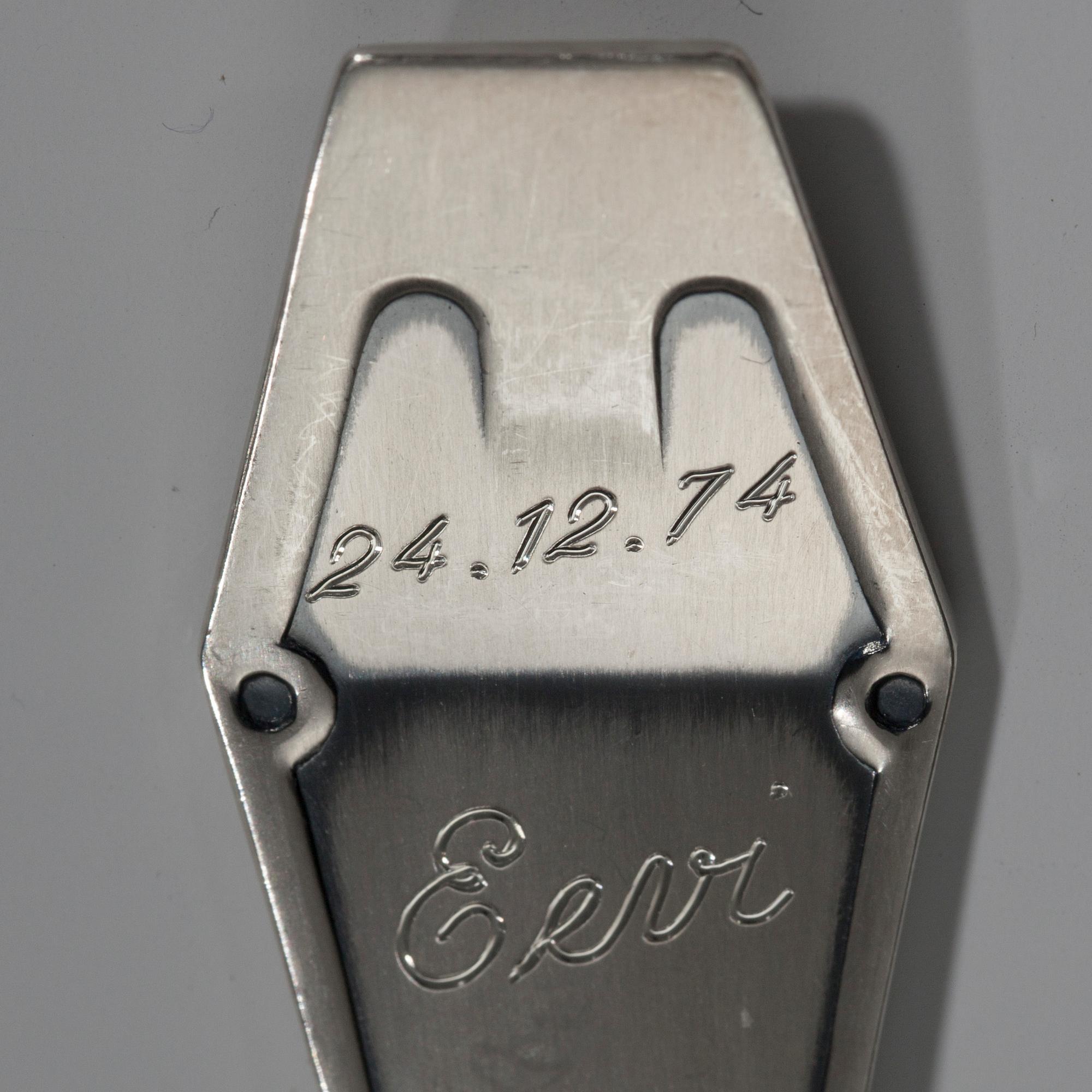 SKEDAR, 27 delar, silver "Suomi-serien" Kultateollisuus, Åbo 1990-1996. Tot. vikt ca 635 g.