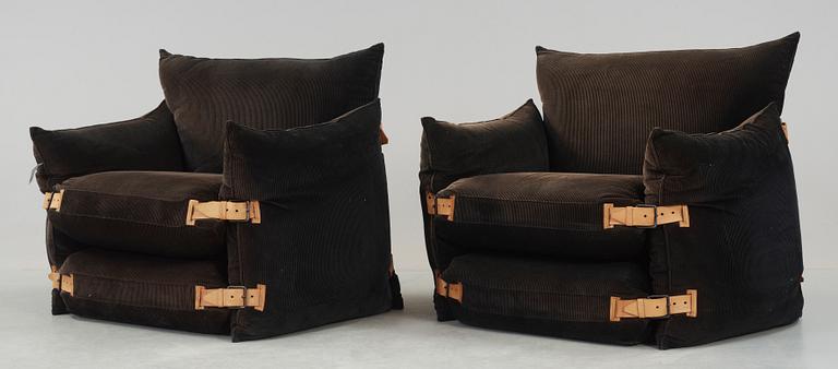 FÅTÖLJER, ett par, 1900-talets andra hälft.