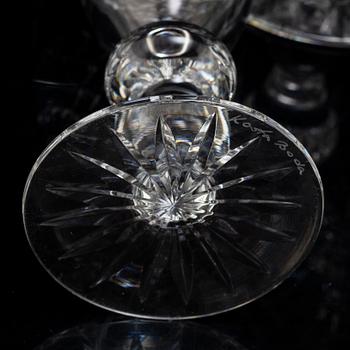 45 psc glass 'Elvira Madigan' by Kosta Boda, Sweden.