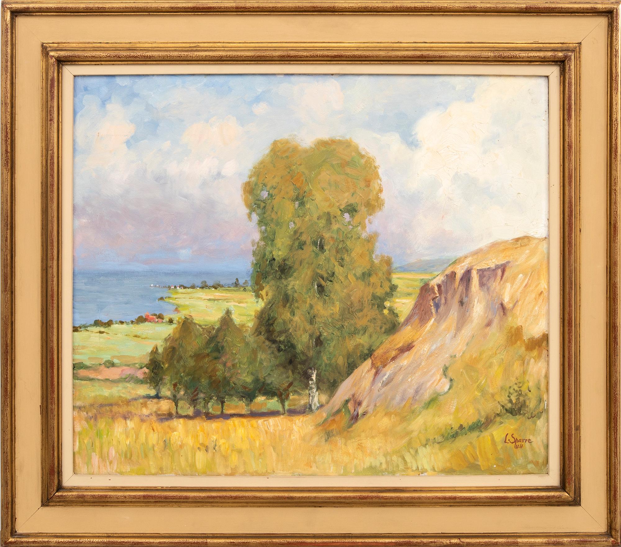 Louis Sparre, olja på pannå signerad och daterad 44.