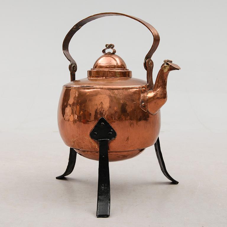 KAFFEPANNA, koppar, 1800-tal.