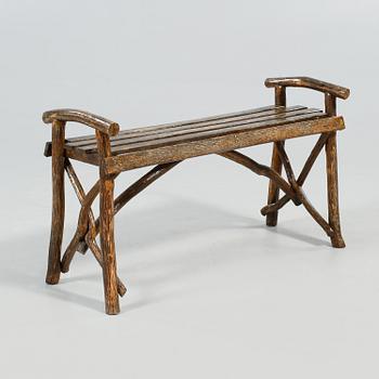 TRÄDGÅRDSGRUPP, 5 delar, s k grenmöbler, 1900-tal.