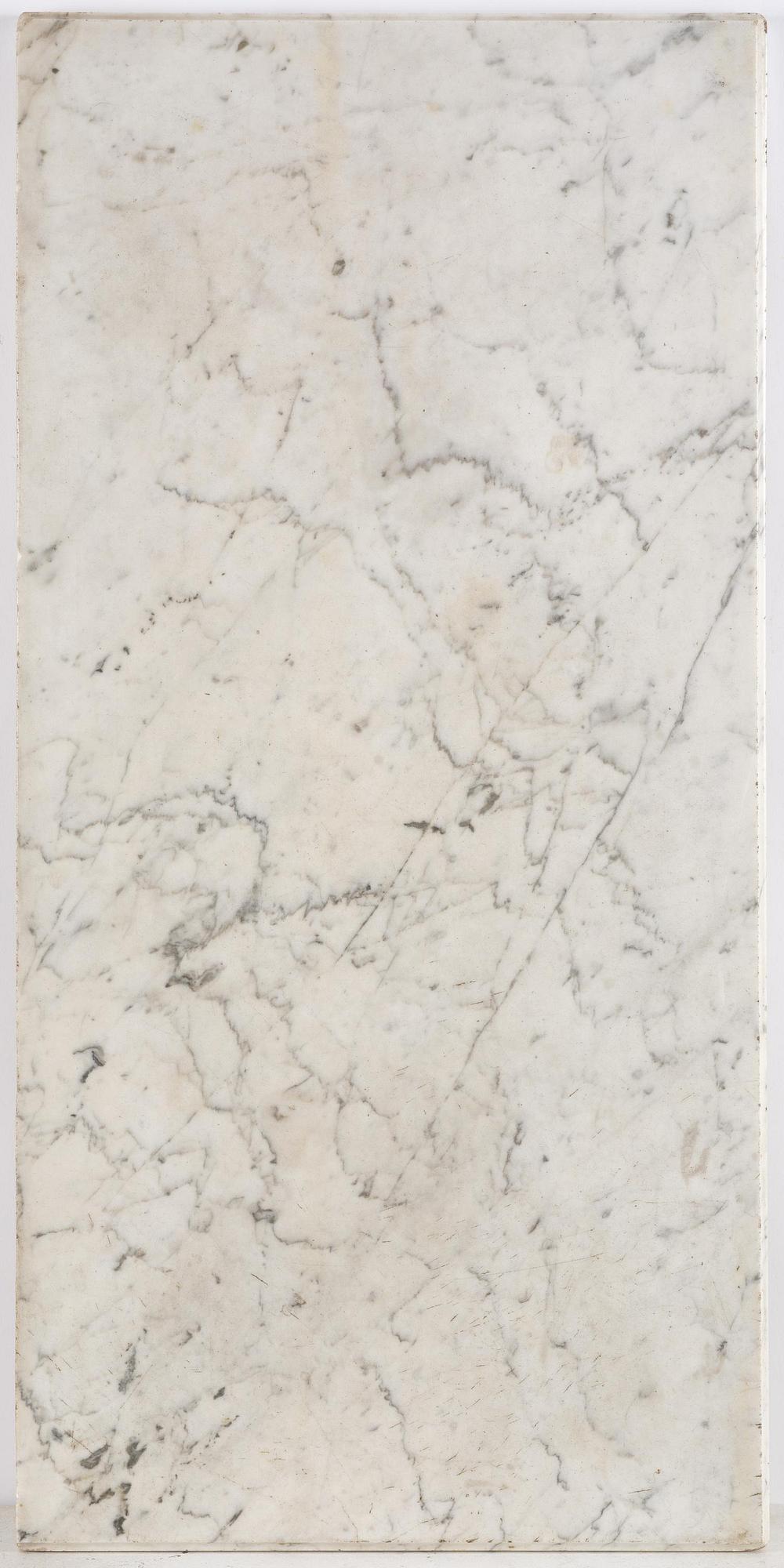 A late Gustavian carved giltwood and marble console table, attributed to P- Ljung (royal ornament carver 1788-1819).