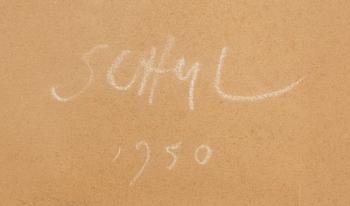 Jules Schyl, drawing signed.