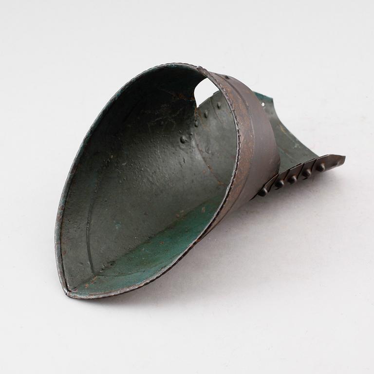 RUSTNINGSDEL, målad plåt, 1800-tal.