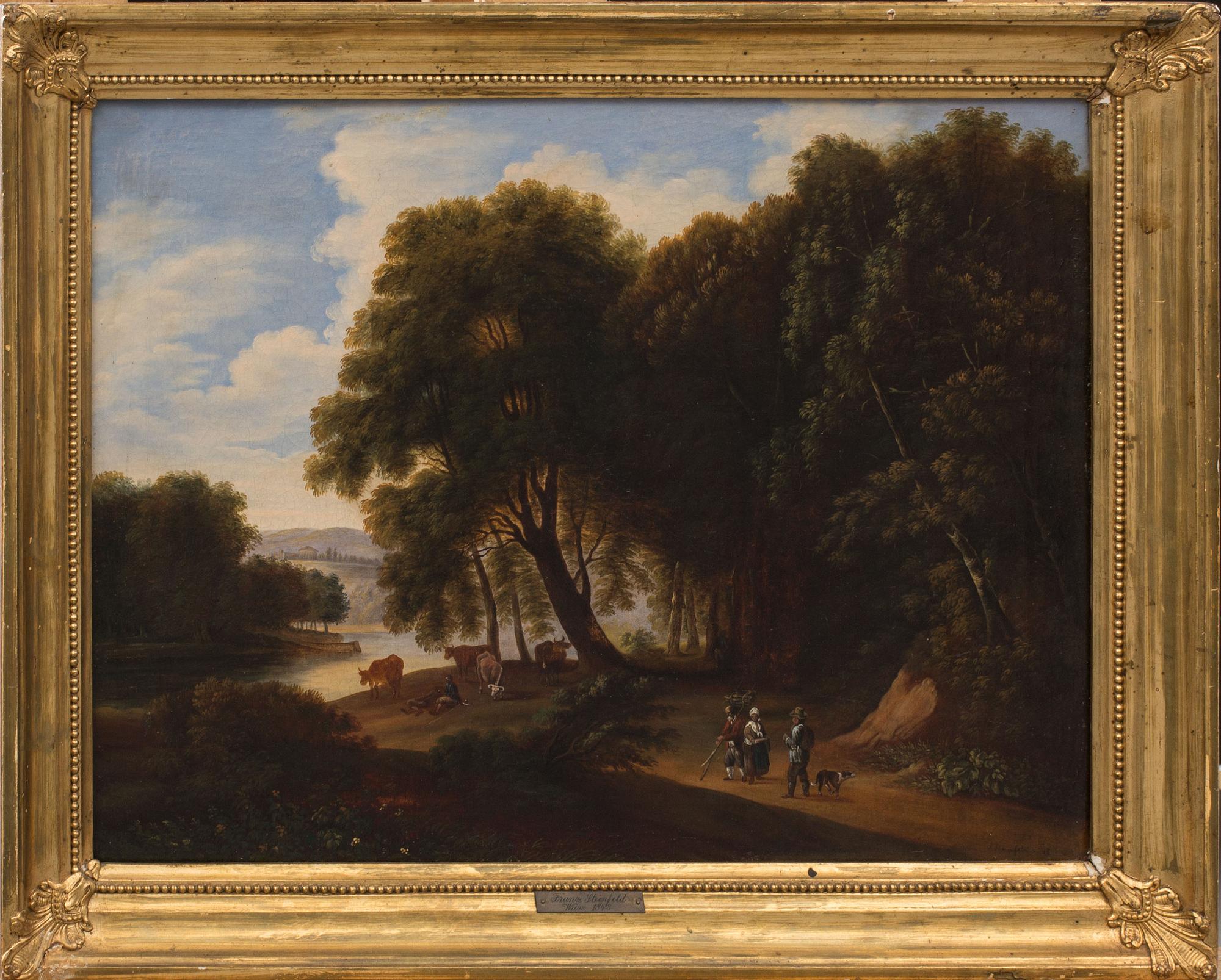 FRANZ STEINFELD, olja på duk, signerad F Steinfeld 1843.