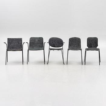 Claesson Koivisto Rune, ten different chairs upholstered with the fabric "Metropolis", 21st century.