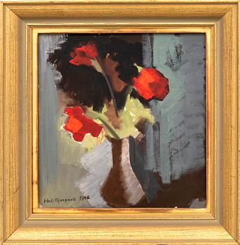 Heli Ojanperä, Still Life with Flowers in a Vase.