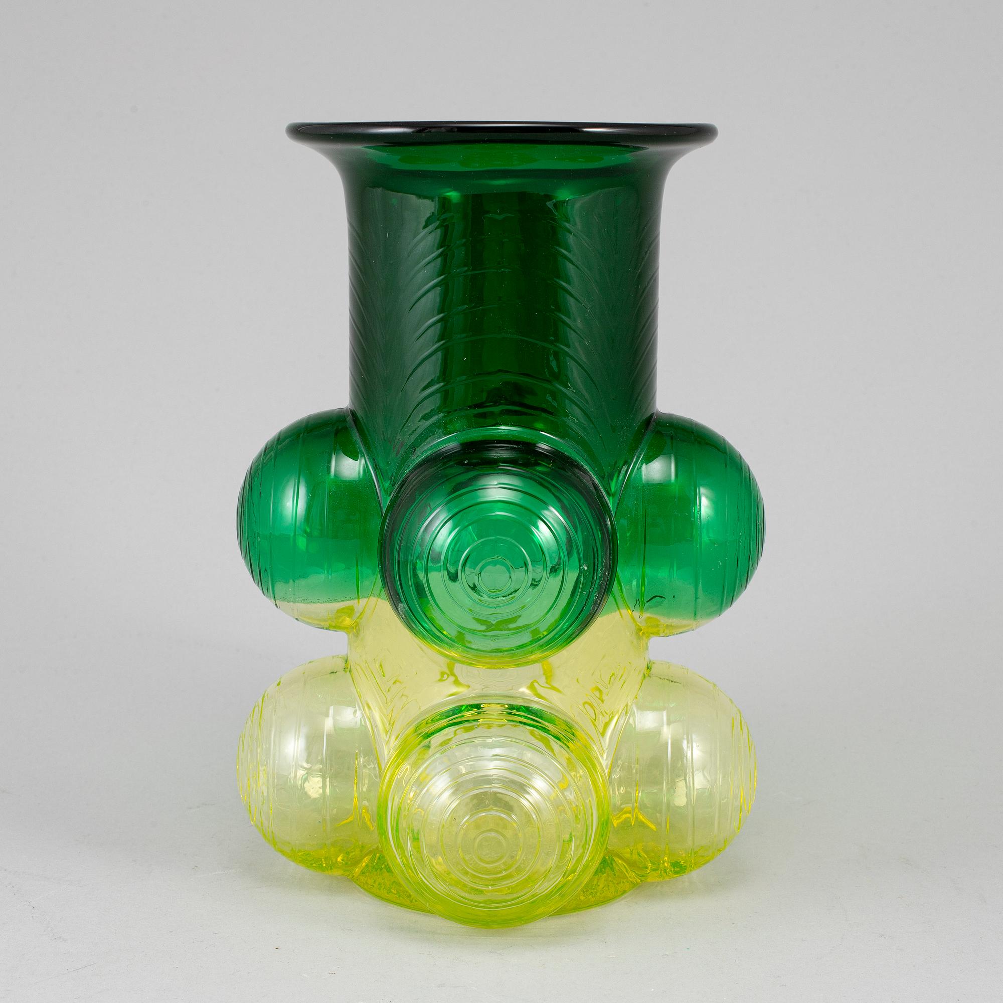 NANNY STILL, vas, glas, "Pajazzo", Riihimäen Lasi Oy, Finland, 1970-tal.