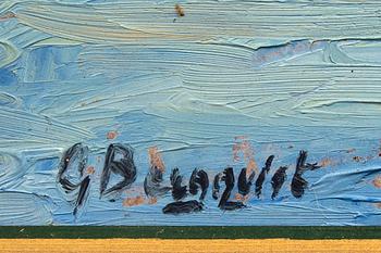 Gunnar Bergqvist, olja på pannå signerad.