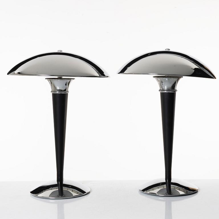 Table lamps, a pair, Dakapo, Ikea, 1993.