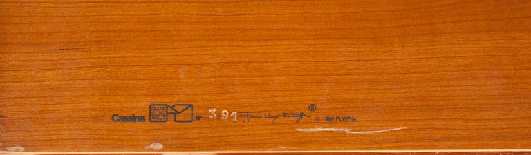 MATSALSMÖBLEMANG, 9 delar, Frank Lloyd Wright, Cassina 1986.