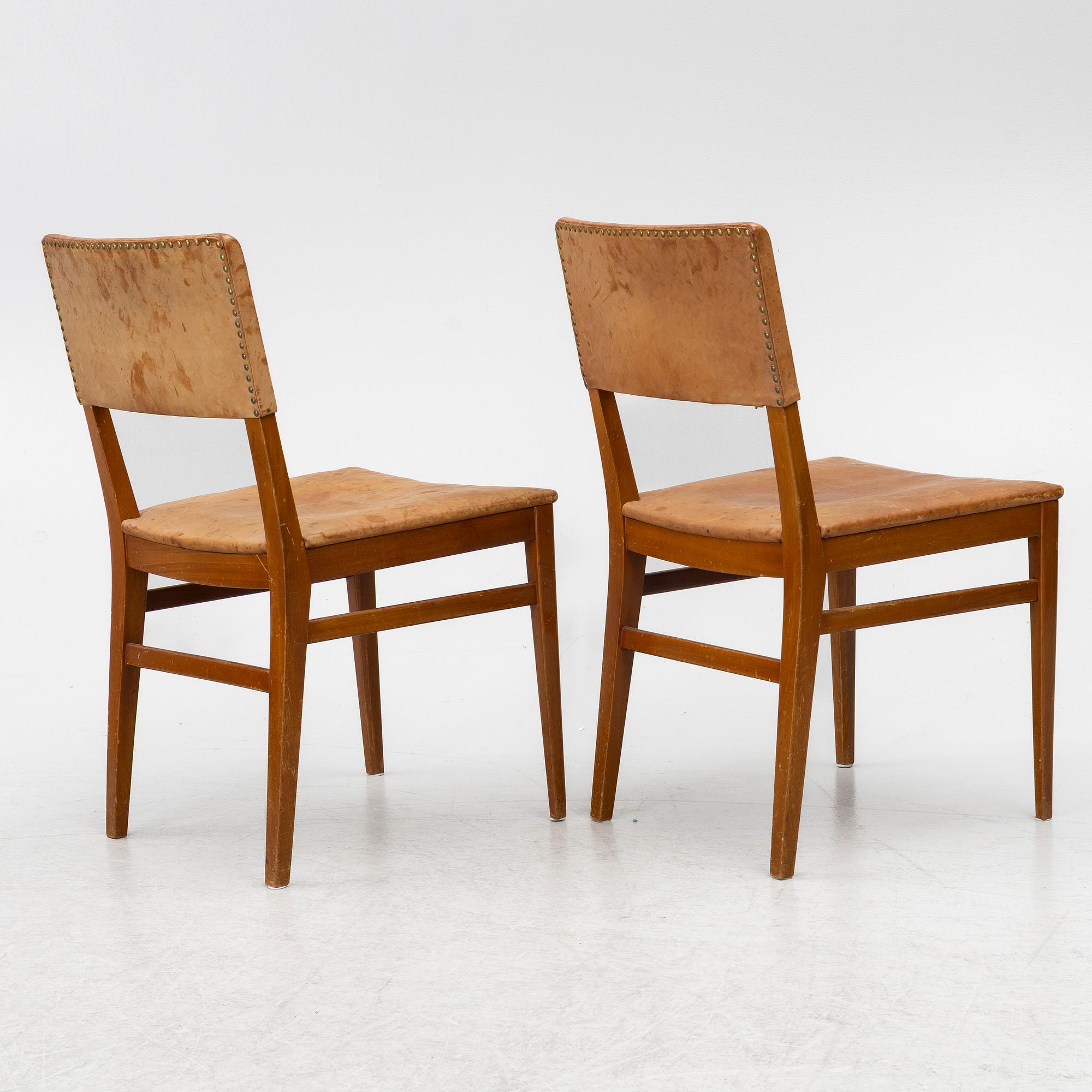 Chairs, 4 pcs, mid-20th century.