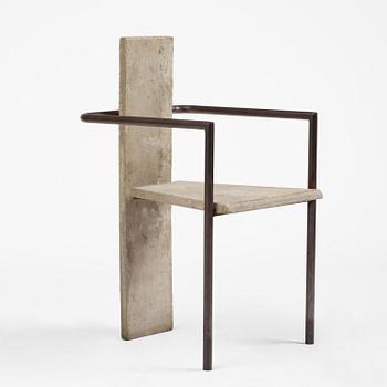 Jonas Bohlin, karmstol, "Concrete", ed. 86/100, Källemo, Värnamo, efter 1981.