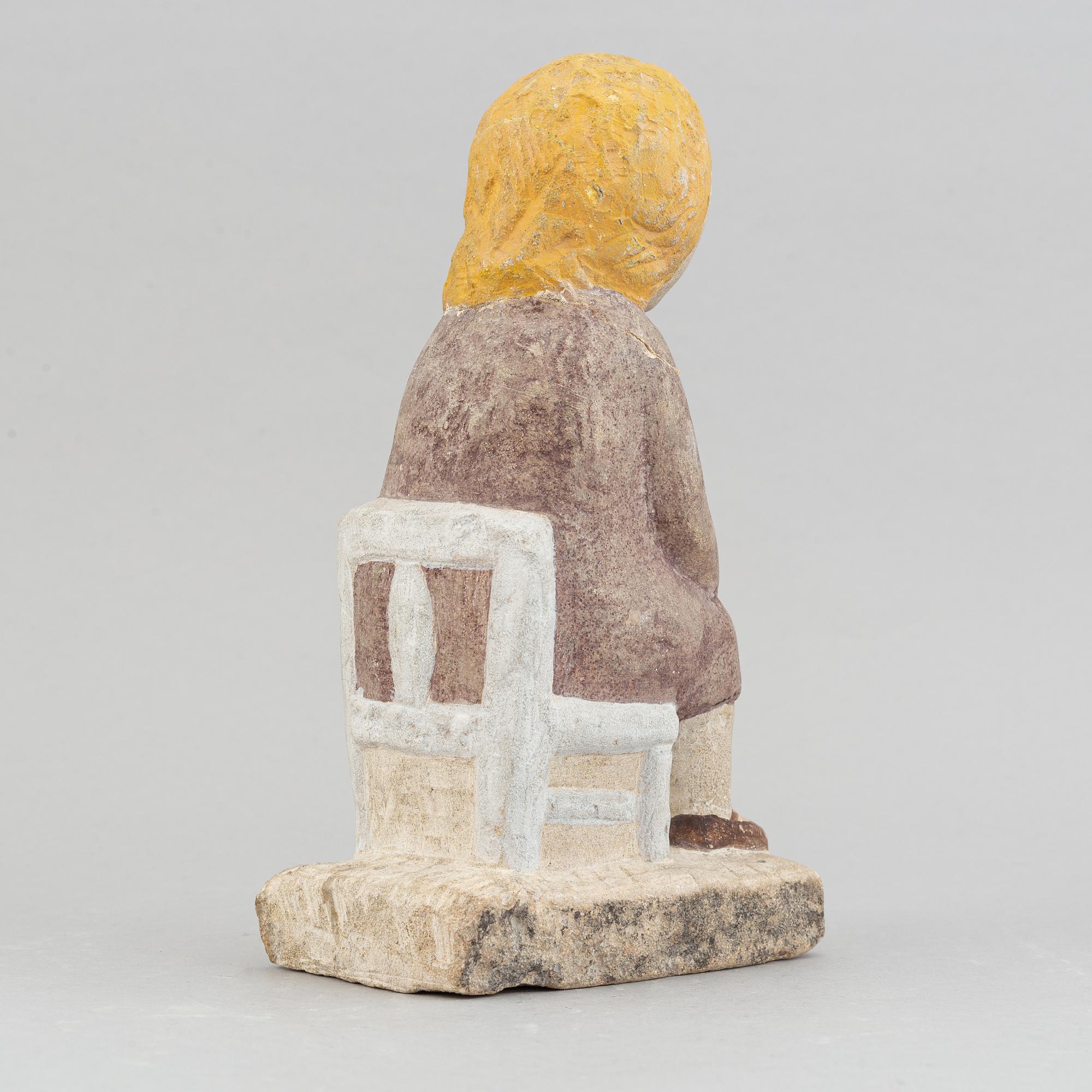 Sven Lundqvist, stone sculpture, signed.