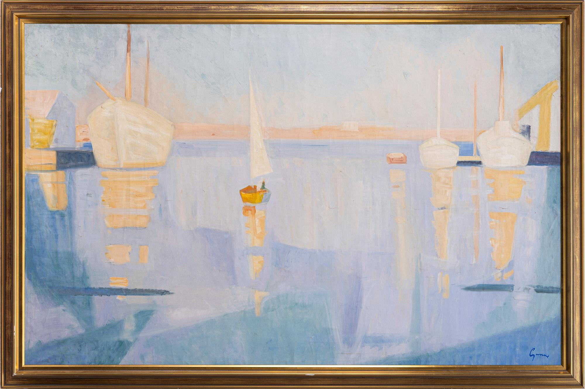 Carl Gunne, Harbour Scene.