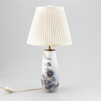 A porcelain table lamp from Royal Copenhagen, Denmark.